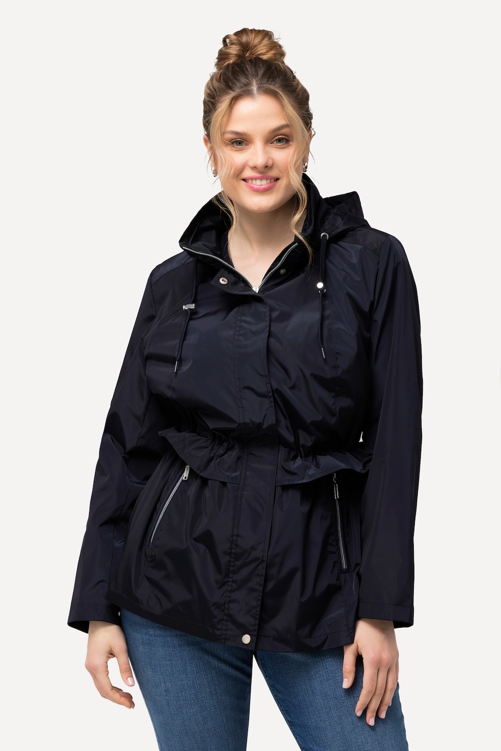 Große Größen HYPRAR Windbreaker-Jacke, Damen, blau, Größe: 46/48, Polyester, Ulla Popken