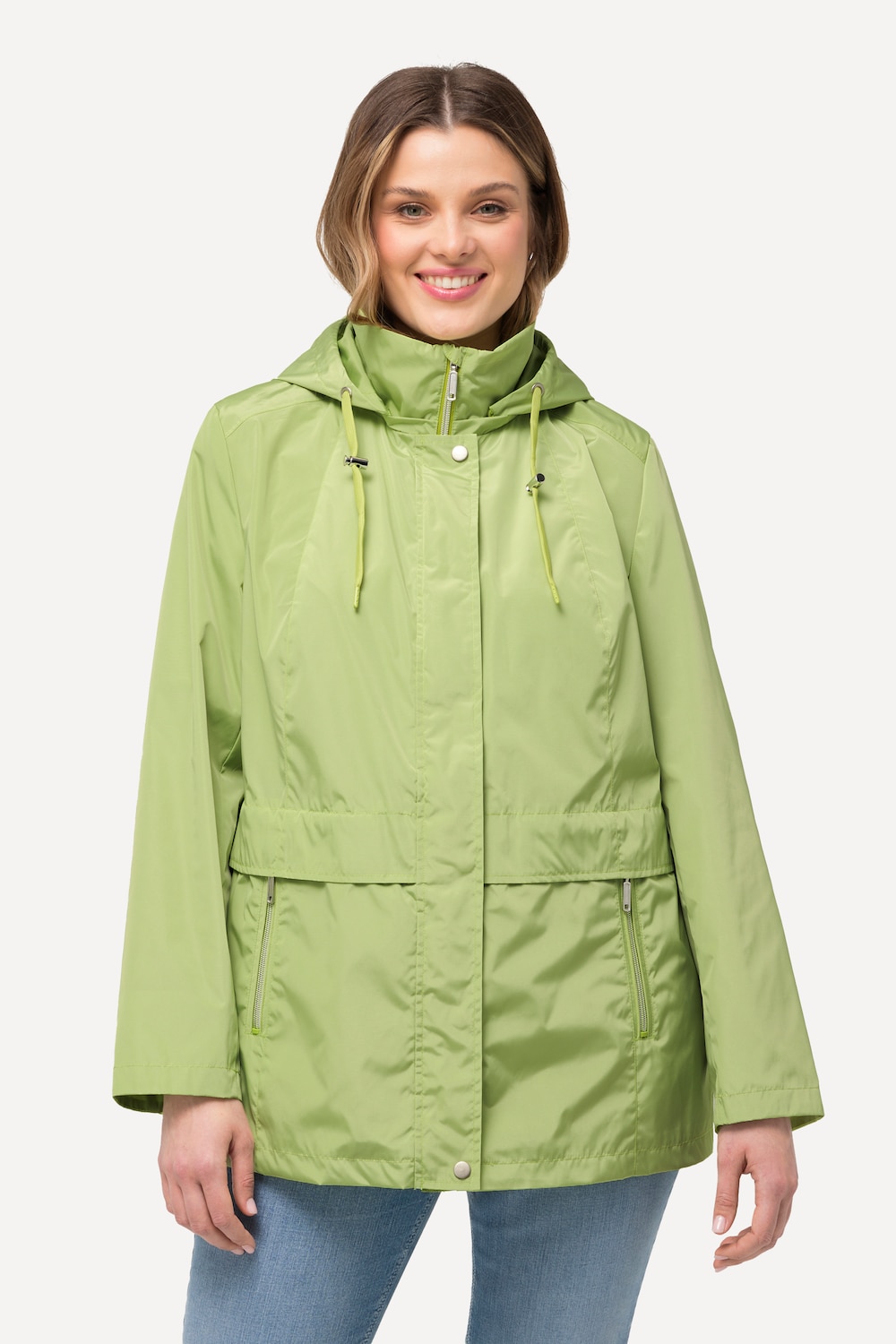 Große Größen HYPRAR Windbreaker-Jacke, Damen, grün, Größe: 46/48, Polyester, Ulla Popken