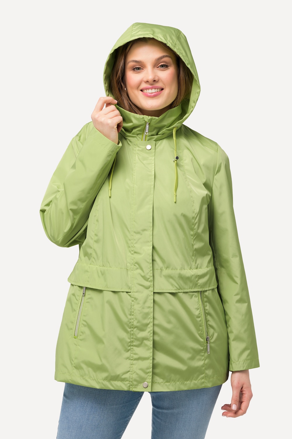 Große Größen HYPRAR Windbreaker-Jacke, Damen, grün, Größe: 46/48, Polyester, Ulla Popken