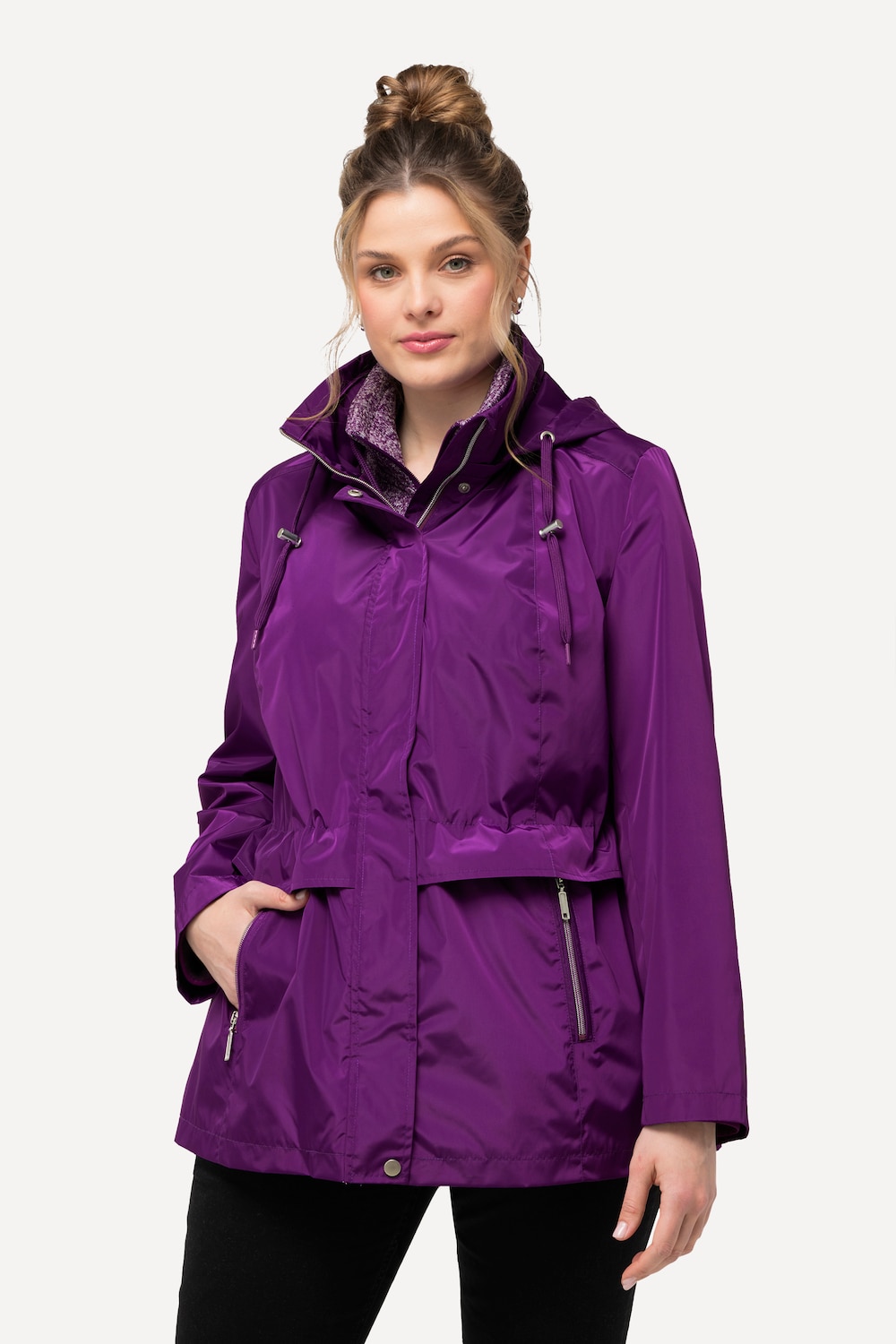 Große Größen HYPRAR Windbreaker-Jacke, Damen, lila, Größe: 46/48, Polyester, Ulla Popken