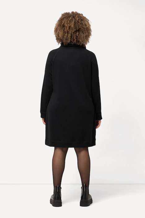 Stand-Up Collar Long Sleeve Sweatshirt Dress | More Dresses | Dresses