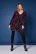 Kleid, Wickeloptik, Pailletten, V-Ausschnitt