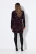 Kleid, Wickeloptik, Pailletten, V-Ausschnitt