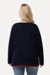 Pullover, Ahoi, Oversized, V-Ausschnitt, Langarm