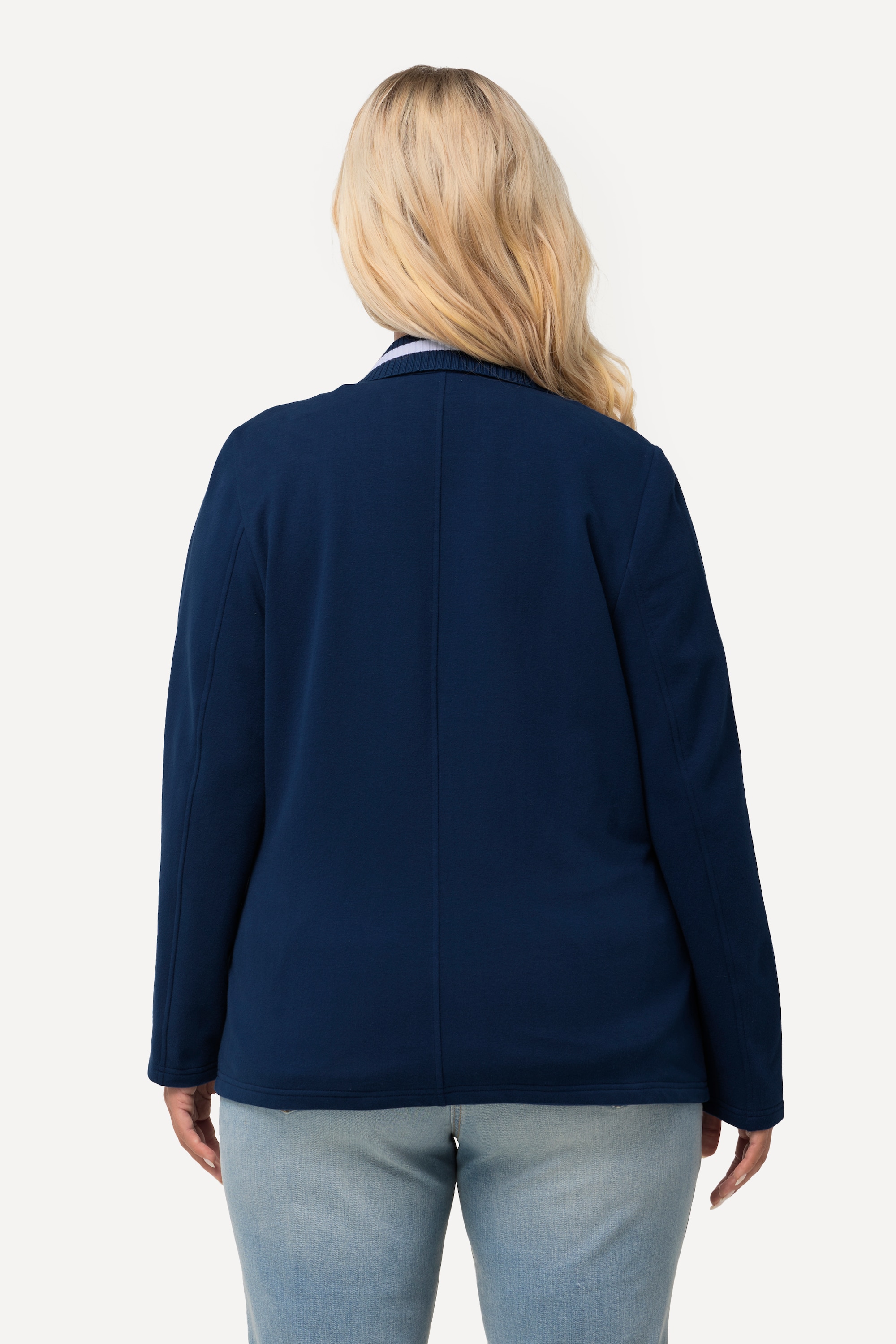 Ulla Popken Damen große Größen Sweat Blazer Stretchkomfort Reverskragen 825302