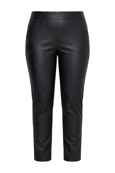 Bengalinhose Sienna, Lederoptik, schmales Bein, Komfortbund