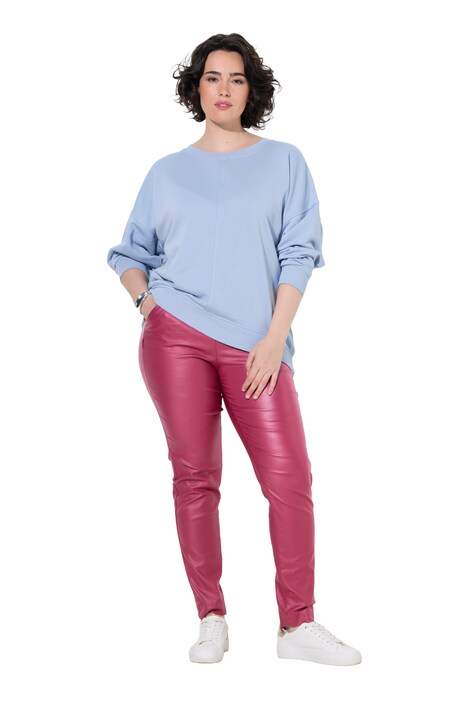 Bengalinhose Sienna, Lederoptik, schmales Bein, Komfortbund
