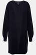 Lang cardigan, V-udskæring, åben form