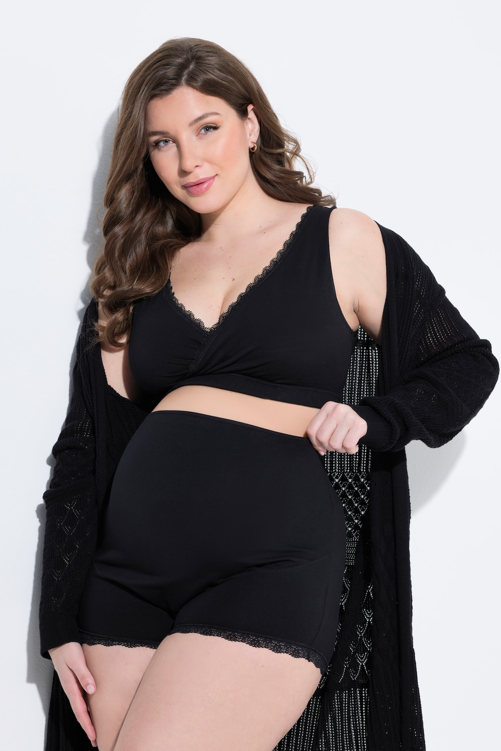 Große Größen Bellieva Panty, Damen, schwarz, Größe: 42/44, Baumwolle/Synthetische Fasern/Elasthan, Ulla Popken