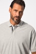 Polo en maille piquée. Manches courtes et coupe ventre confort- jusqu'au 8XL