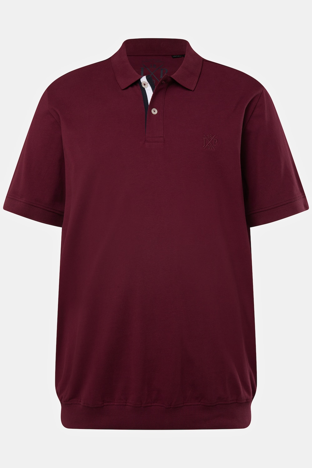 Polo en maille piquée. Manches courtes et coupe ventre confort- jusqu'au 8XL