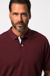 Polo en maille piquée. Manches courtes et coupe ventre confort- jusqu'au 8XL