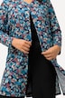 Chaqueta de punto, pinceladas, línea A, escote en V