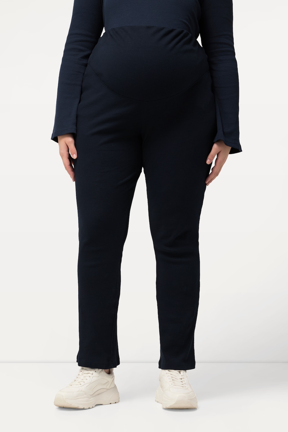 Große Größen Bellieva Jerseyhose, Damen, blau, Größe: 46/48, Baumwolle, Ulla Popken