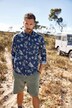 Hemd, Langarm, Buttondown-Kragen, floraler Print, Modern Fit, bis 8 XL