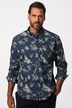 Hemd, Langarm, Buttondown-Kragen, floraler Print, Modern Fit, bis 8 XL