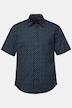 Chemise coupe Modern Fit, manches courtes et col Kent. Micro-imprimé - jusqu'au 8XL