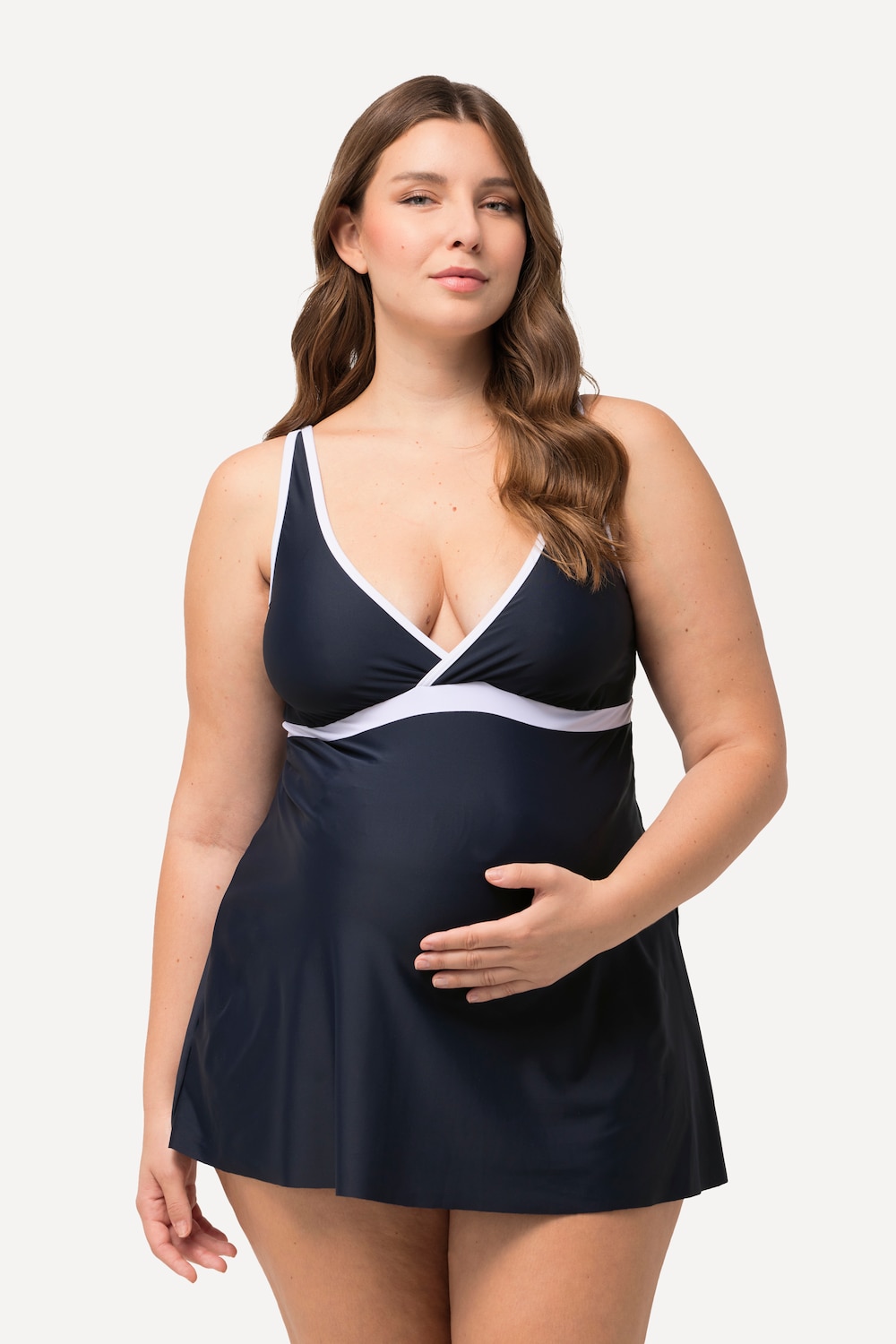 Große Größen Bellieva-Tankini, Damen, blau, Größe: 50, Synthetische Fasern/Elasthan, Ulla Popken