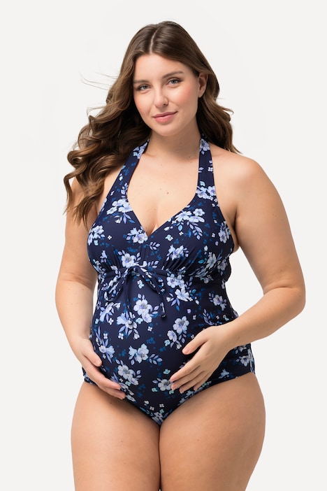 Bellieva Floral Print Maternity One Piece Swimsuit