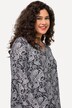 Longshirt, A-Linie, Paisley, Tunika-Ausschnitt, Langarm