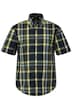 Kostkovaná košile, krátké rukávy, límeček s knoflíky, Modern střih, do 8XL