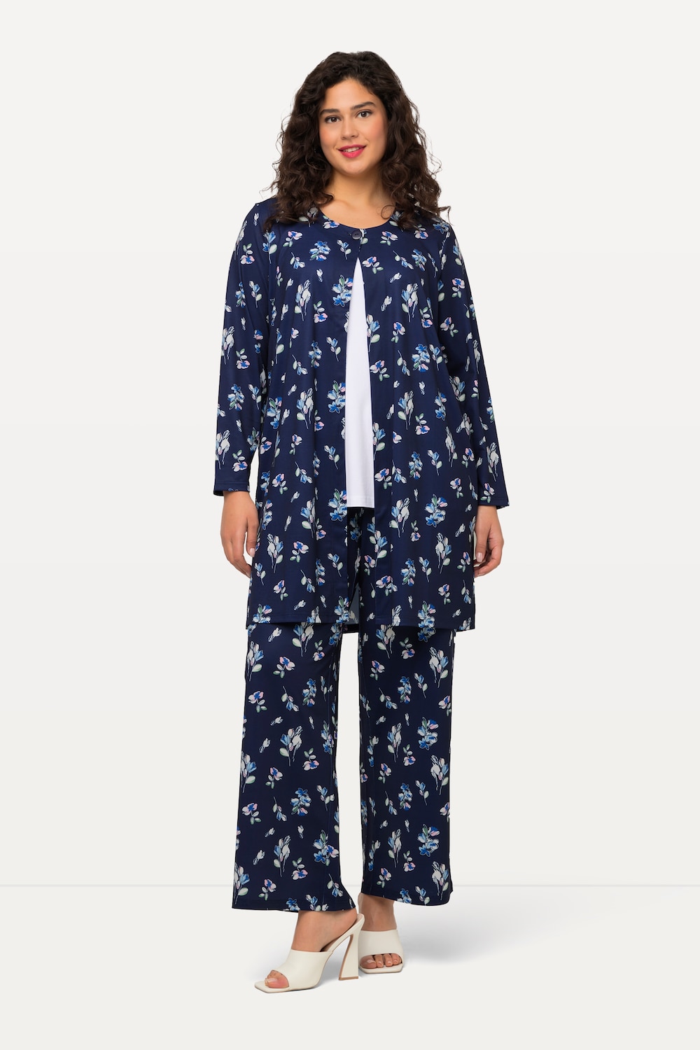 Große Größen Jerseyjacke, Damen, blau, Größe: 54/56, Polyester, Ulla Popken