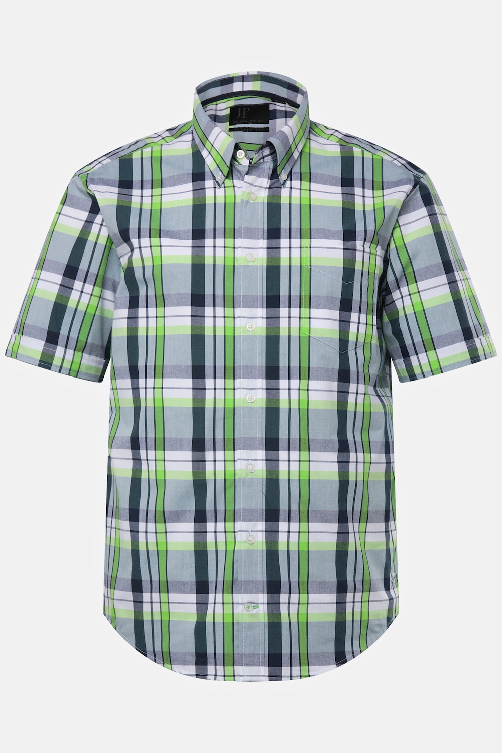 Karohemd, Halbarm, Buttondown-Kragen, Modern Fit, bis 8 XL