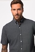 Chemise en maille piquée, manches courtes et col à pointes boutonnées – coupe Modern Fit, jusqu'au 8XL