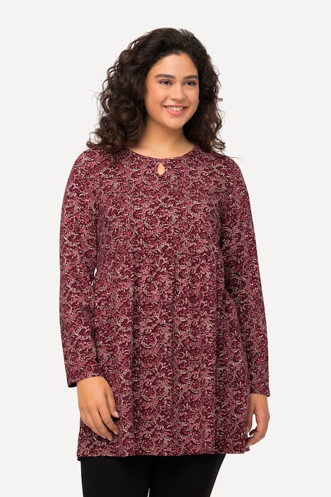 Gathered Empire Waist A-line Pocket Knit Tunic