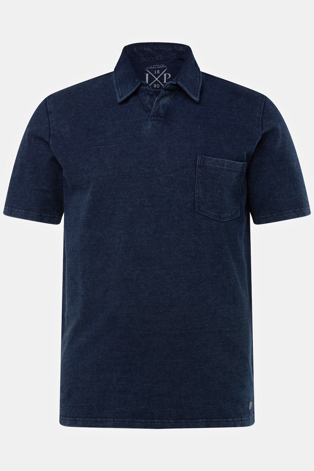 Poloshirt, Halbarm, Piqué, Jeanslook, bis 8 XL