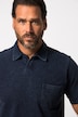 Poloshirt, korte mouwen, piqué, jeanslook, tot 8XL