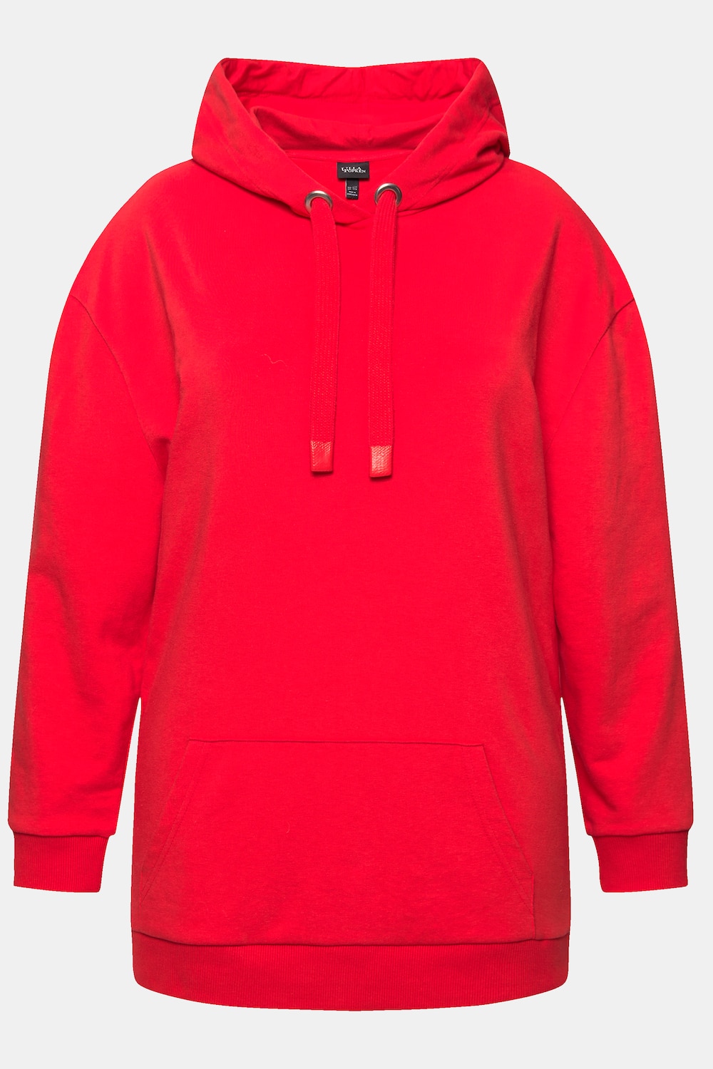 Stora storlekar Hoodie, Dam, röd, storlek: 50/52, Bomull/Polyester, Ulla Popken