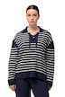 Svetr, proužky, námořnický límec, šněrování, dlouhé rukávy