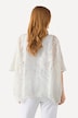 Tunika, Marmor-Design, Oversized, V-Ausschnitt, Halbarm