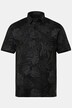 Koszulka polo, rękaw 1/2, pika, nadruk roślinny, do rozmiaru 8XL