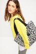Shopper, quiltat tyg, leopardprint