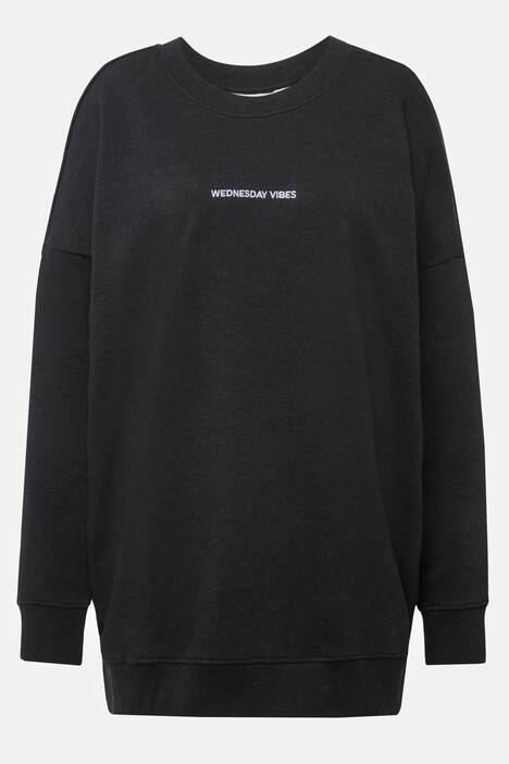 Sweatshirt, oversized, Statement Stick, Rundhals, Langarm