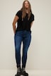Skinny-Jeans, cutted Saum, 5-Pocket
