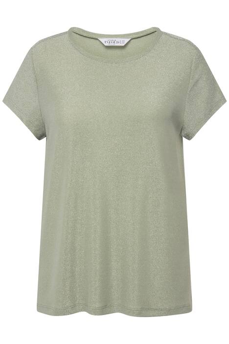 Třpytivé tričko, Classic střih, kulatý výstřih, krátké rukávy