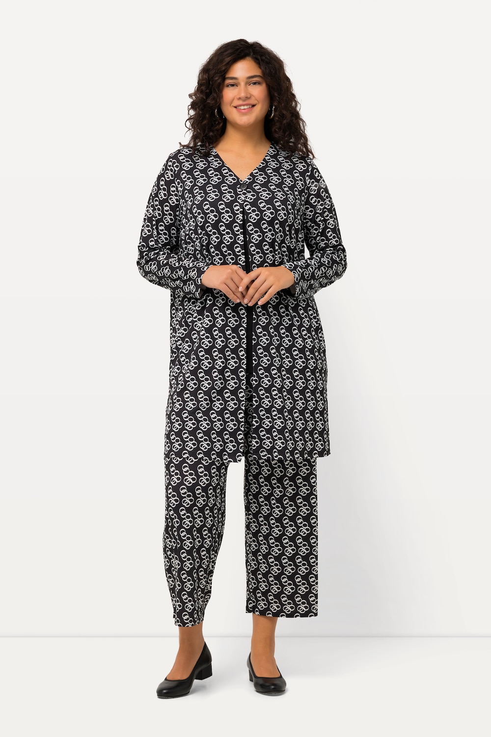 Große Größen Jerseyjacke, Damen, schwarz, Größe: 58/60, Polyester, Ulla Popken