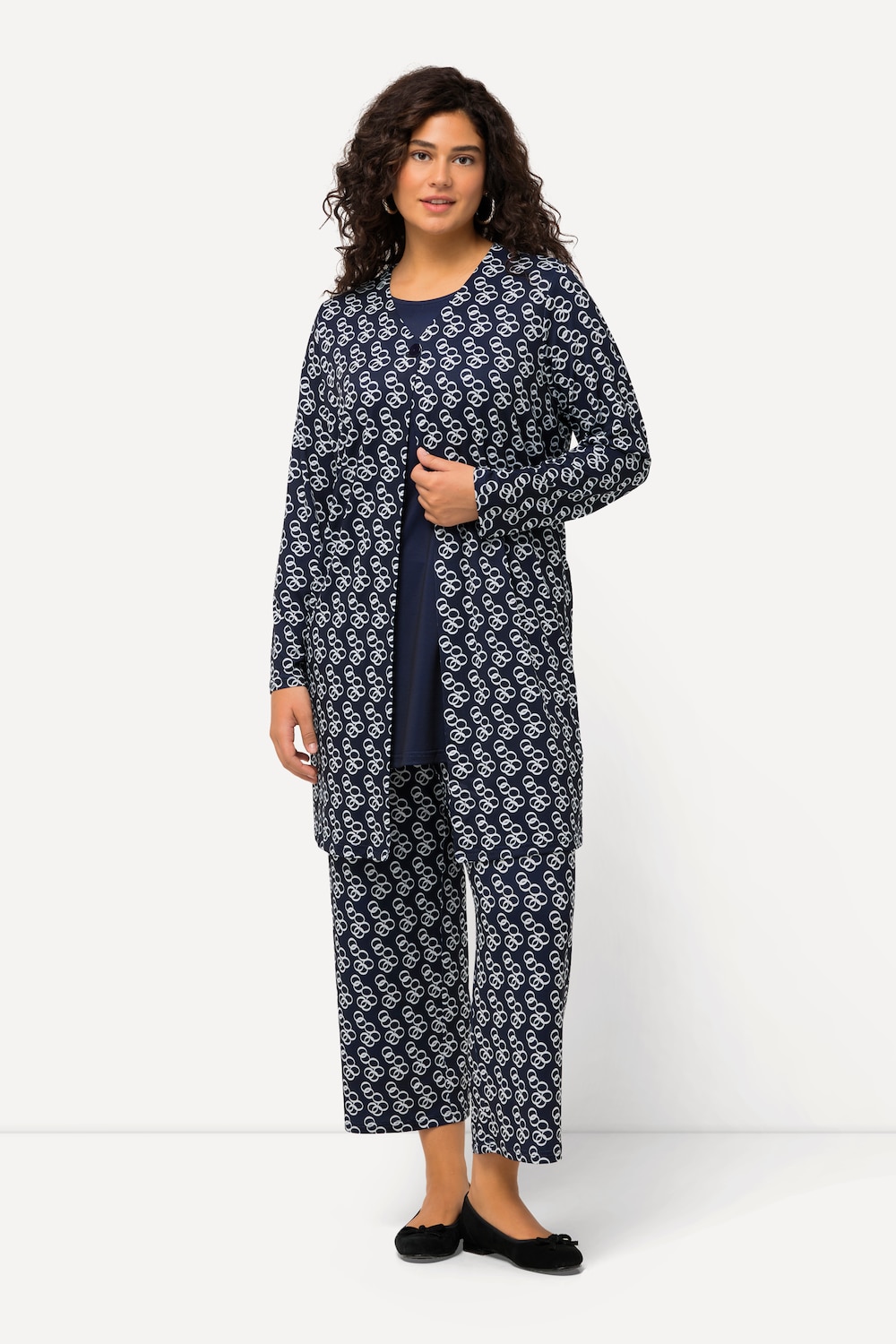 Große Größen Jerseyjacke, Damen, blau, Größe: 62/64, Polyester, Ulla Popken