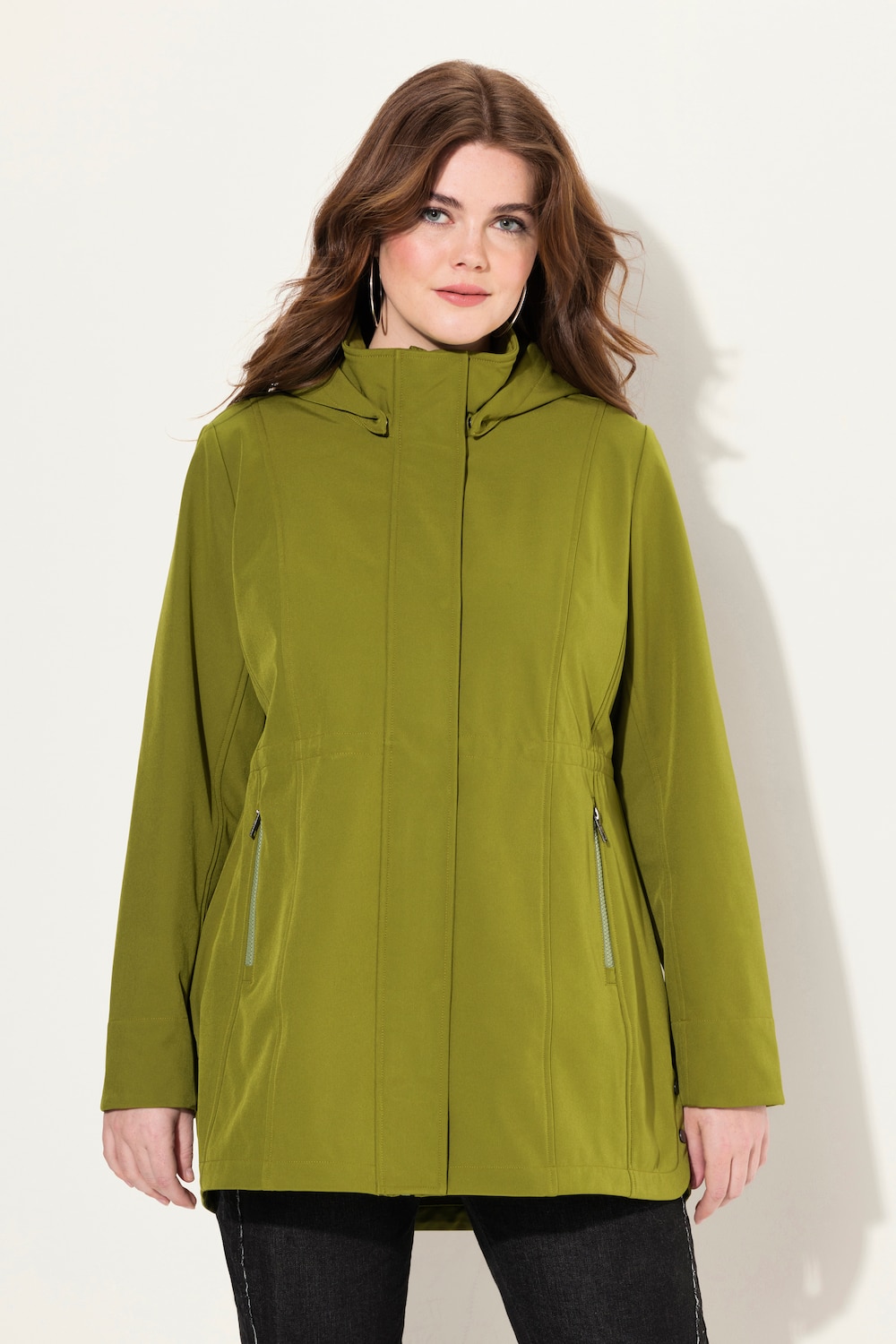Große Größen HYPRAR Softshelljacke, Damen, grün, Größe: 42/44, Polyester, Ulla Popken