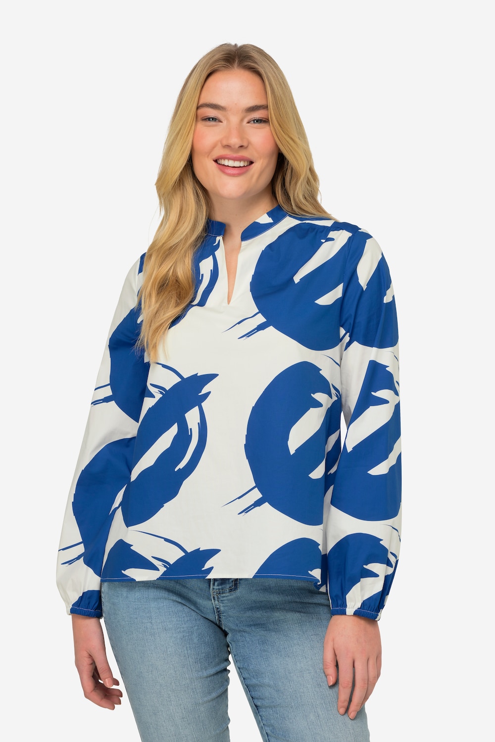 Große Größen Bluse, Damen, beige, Größe: S, Baumwolle, LAURASON