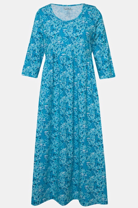 Tonal Floral Print Empire Knit Dress | Maxi Dresses | Dresses