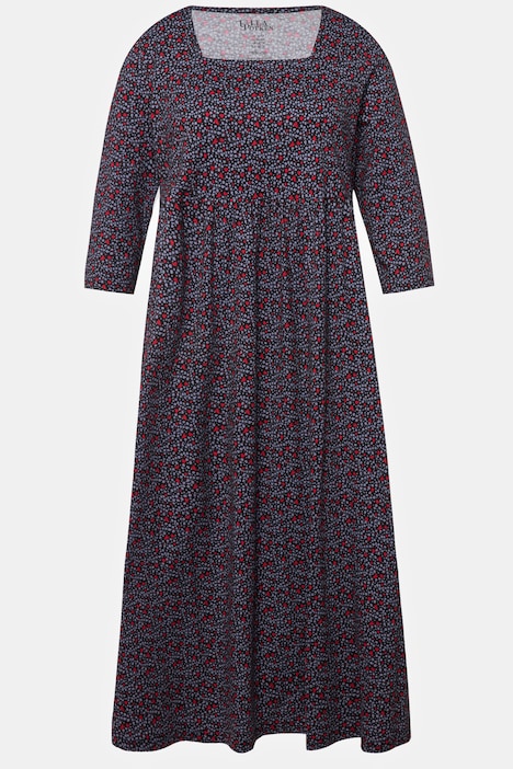 Tiny Heart Print Knit Empire Dress | Maxi Dresses | Dresses