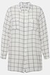 Skjorta, lång modell med rutmönster, krage och lång ärm