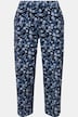 Pantalon 7/8 en jersey, jambe large. Imprimé à fleurs. Taille élastique.