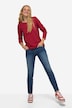 Slim Fit Five Pocket Jeans Stretch Hem Cuff