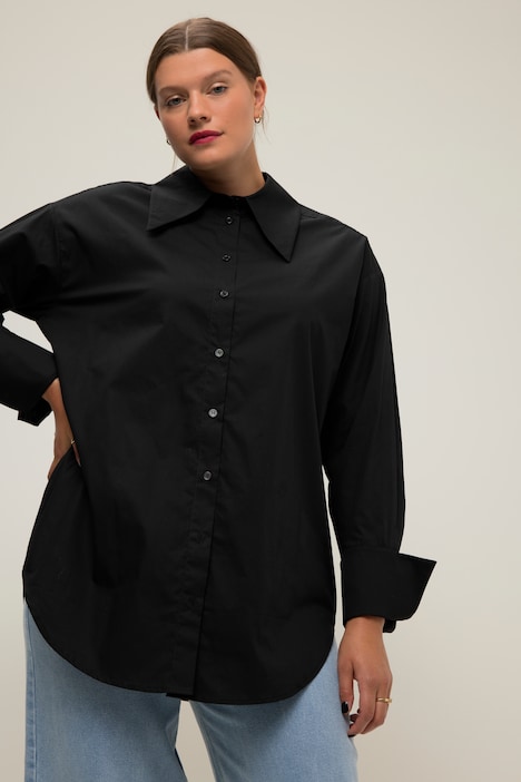 Pointed Collar Long Sleeve Shirt | all Blouses | Blouses