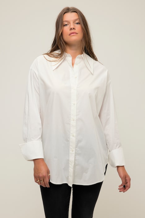 Pointed Collar Long Sleeve Shirt | all Blouses | Blouses